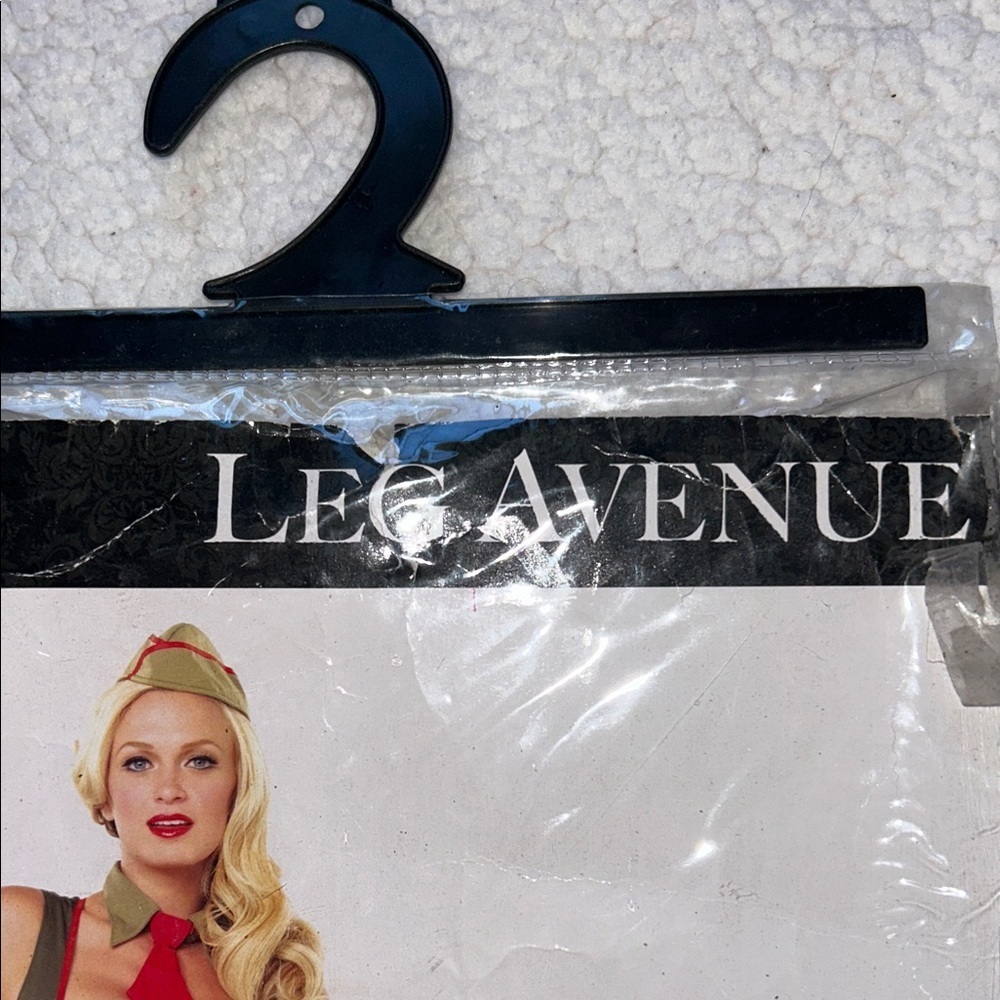 Leg Avenue Olive and Red Military Skirt Set - Picture 5 of 13